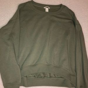 Green Lightweight Crewneck Sweatshirt